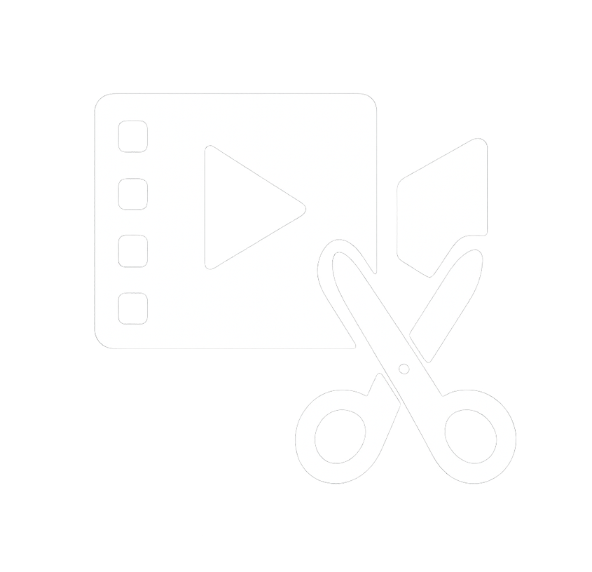 Videószerkesztés és videó utómunka szolgáltatás ikon